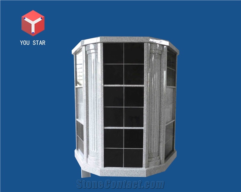 Hexagonal 72 Niche Columbarium with Roman Pillar for Community
