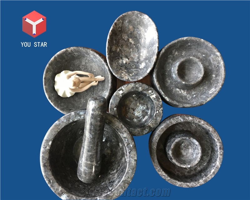 Natrual Granite Kitchen Dining Accessories Pestles Mortars Trays Bowls