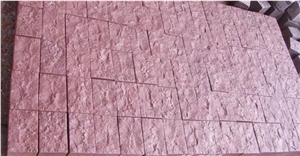 Red Porphyry Granite Cube Stone & Pavers