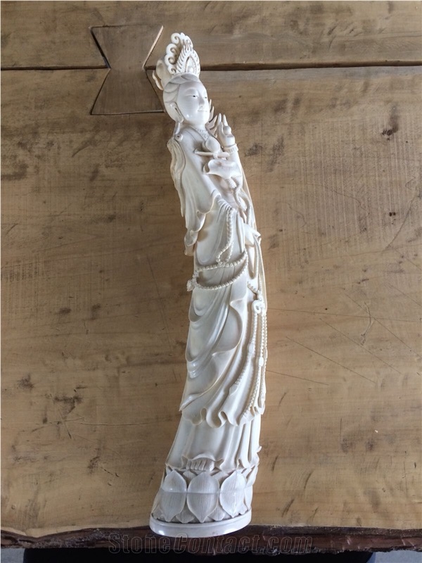 White Marble Religious Status Sculpture,Character Figure Status