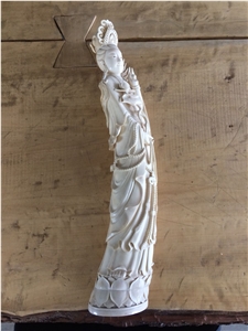 White Marble Religious Status Sculpture,Character Figure Status