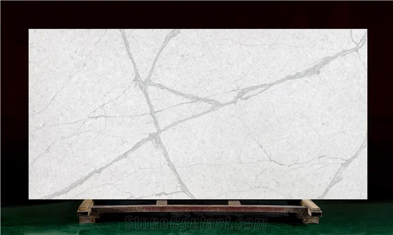 Calacatta White 39 / High Quality Quartz Tiles & Slabs,Floor & Wall