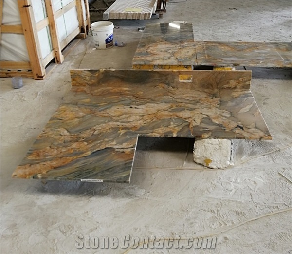 Fusion Quartzite Countertop / Hot Sale Kitchen Work Tops