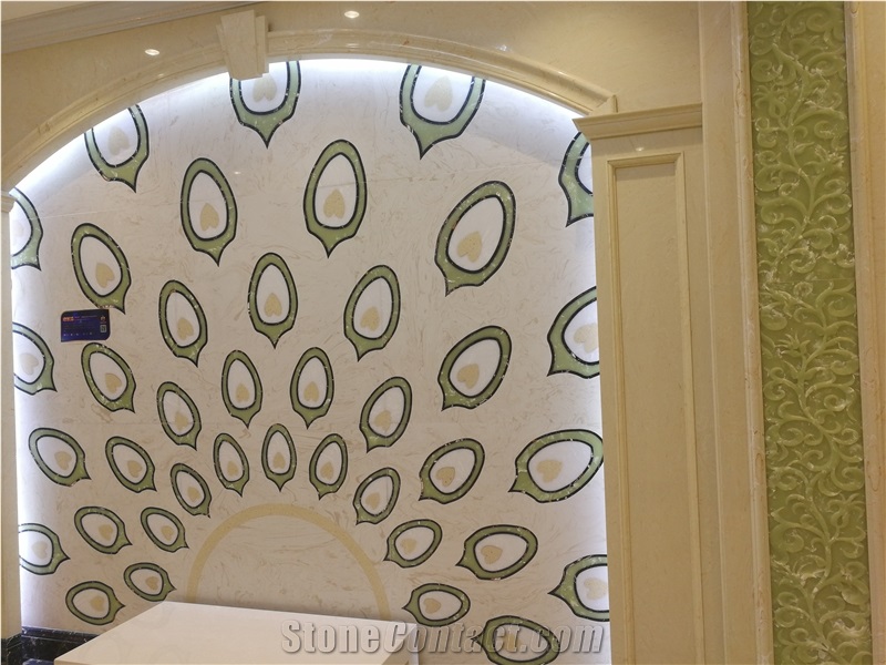 Green Onyx / Artificial Stone Tiles & Slabs,Floor & Wall