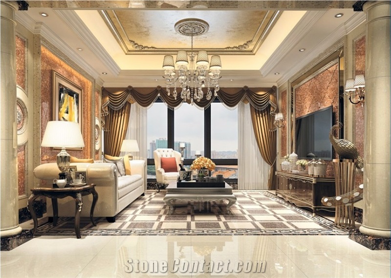 Ls-E006 Brown Red / Artificial Stone Tiles & Slabs,Floor & Wall