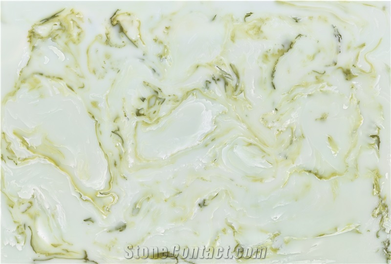 Ls-J001 Light Green Jade / Artificial Stone Tiles &Slabs,Floor &Wall