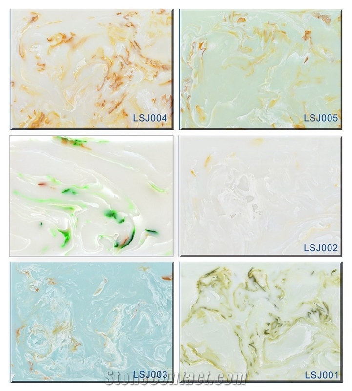 Ls-J004 Clouds Jade / Artificial Stone Tiles & Slabs,Floor & Wall