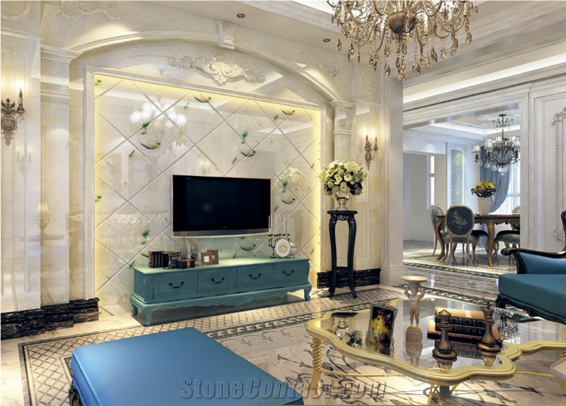 Ls-J006 Colourful Jade / Artificial Stone Tiles & Slabs,Floor & Wall