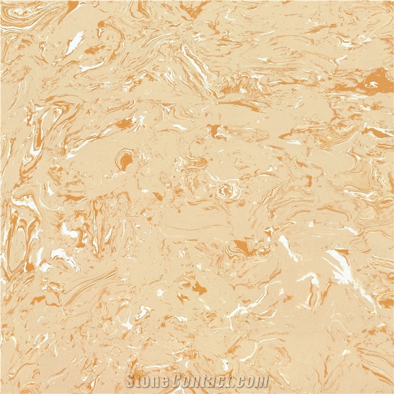 Ls-P006 Yellow Rose / Artificial Stone Tiles & Slabs,Floor & Wall