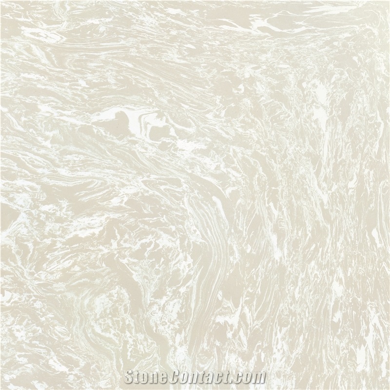 Ls-P008 White Peony / Artificial Stone Tiles & Slabs,Floor & Wall