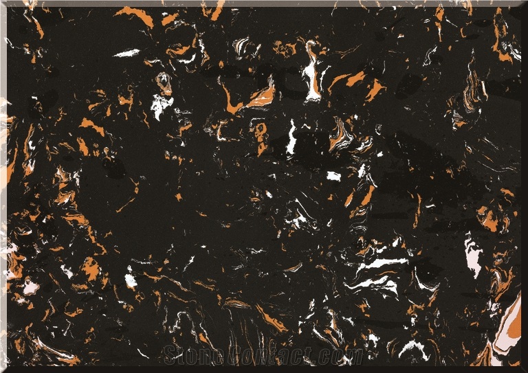 Ls-P025 Portoro / Artificial Stone Tiles & Slabs,Floor & Wall