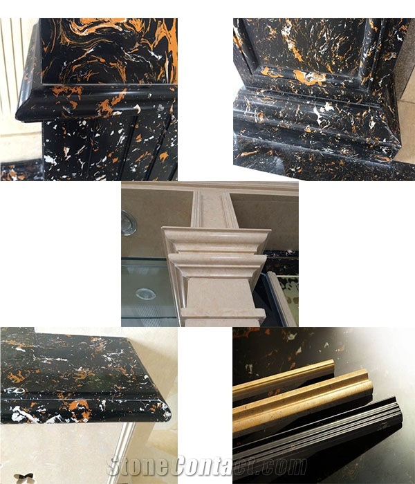 Ls-P025 Portoro / Artificial Stone Tiles & Slabs,Floor & Wall