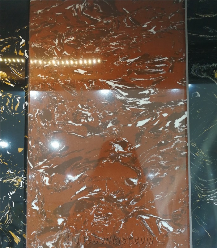 Ls-P027 Purple Red / Artificial Stone Tiles & Slabs,Floor & Wall