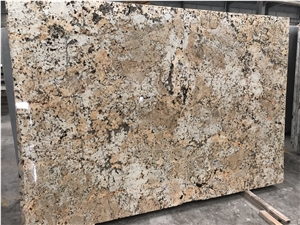 Polished Golden Cream Granite Slabs&Tiles Flooring&Walling