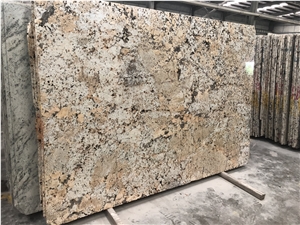 Polished Golden Cream Granite Slabs&Tiles Flooring&Walling