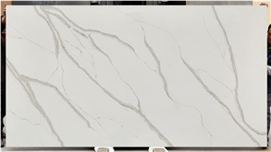 Polished Quartz Calacatta White 12 Vw-201729 Quartz Tiles&Slabs