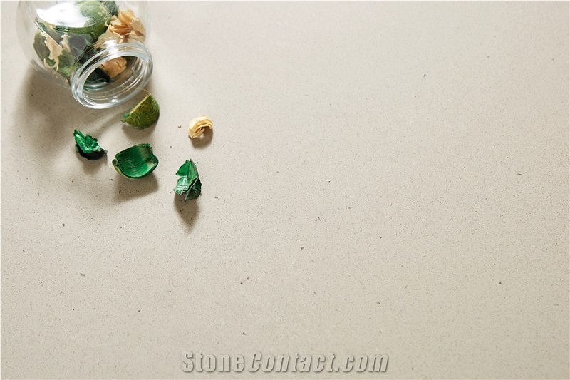 Polished Quartz Cream Beige 13-1065 Quartz Tiles&Slabs Flooring