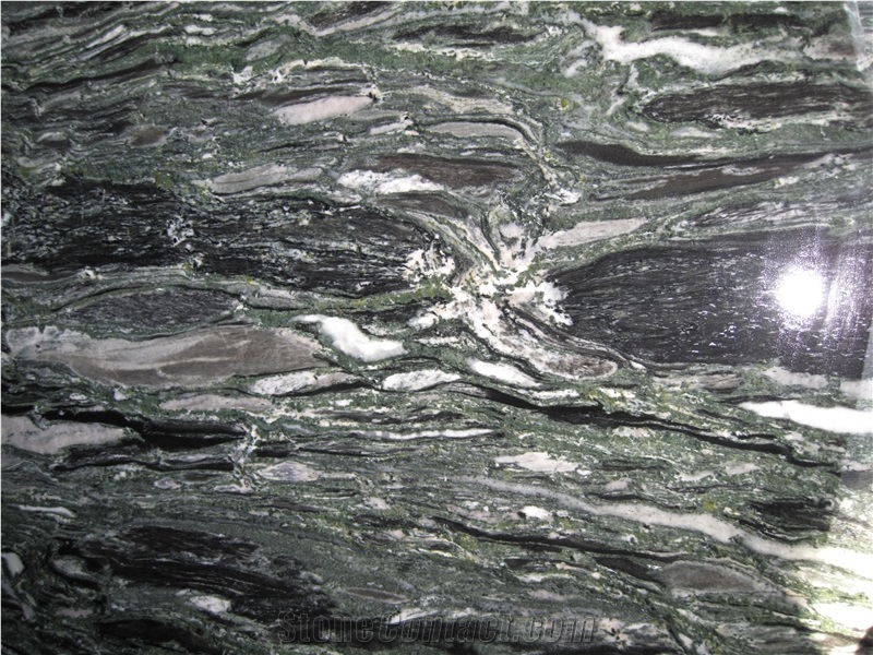 Polished Sea Wave Green Granite Tiles&Slabs Granite Flooring&Walling