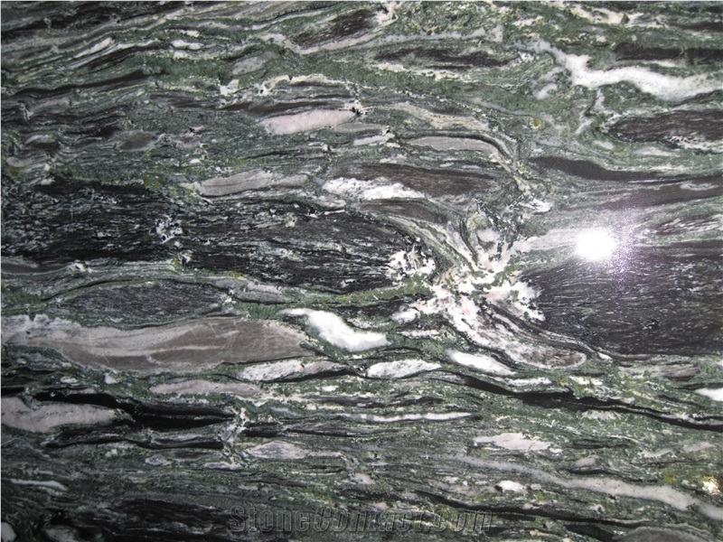 Polished Sea Wave Green Granite Tiles&Slabs Granite Flooring&Walling