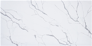 Polished White Quartz Xka1199-Calacatta Flutter Quartz Tiles&Slabs