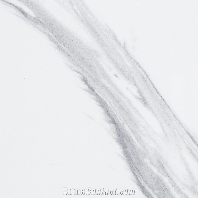 Polished White Quartz Xka1206-Calacatta Oceana Quartz Tiles&Slabs