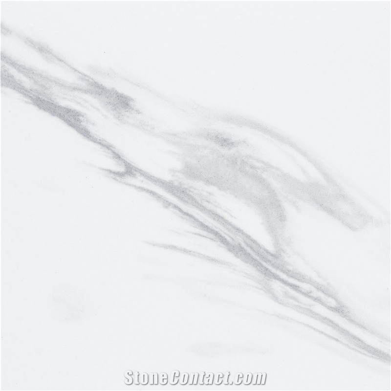 Polished White Quartz Xka1206-Calacatta Oceana Quartz Tiles&Slabs