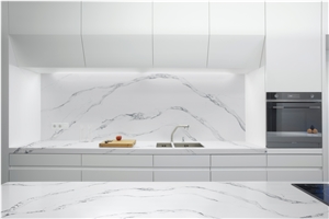 Polished White Quartz Xka1206-Calacatta Oceana Quartz Tiles&Slabs