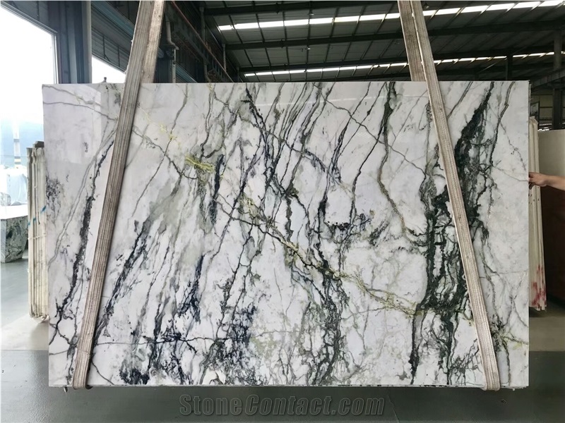 Clivia White Marble Slab Flooring Walling Tile