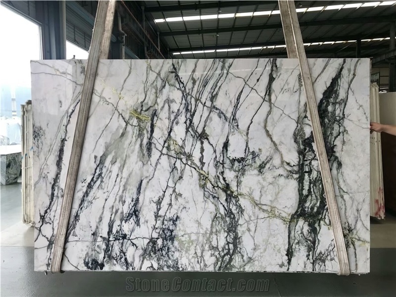 Clivia White Marble Slab Flooring Walling Tile