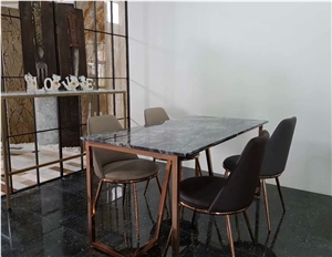 Custom Made Black Marble Tabletop Custom Made Black Marble Tabletop