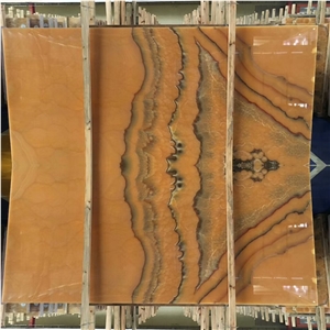 Golden Yellow Onyx Slab for Tabletop/Countertop