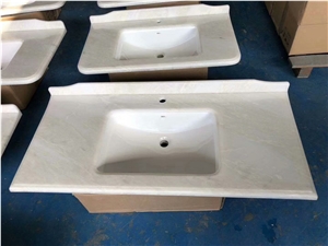 Pure White Marble Vanitytop Backlighting Pure White Marble Vanitytop Backlighting