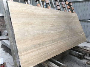 Roman Silver Travertine Slab for Wall and Floor Covering Roman Silver Travertine Slab for Wall and Floor Covering