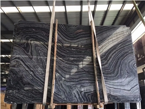Silver Waves/Zebra Black Wooden Forest Brown Marble Stone Slabs&Tiles