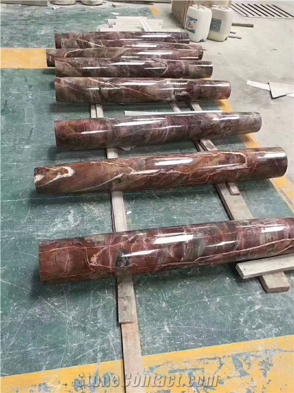 Venice Red Marble for Vanity Top Custom Made