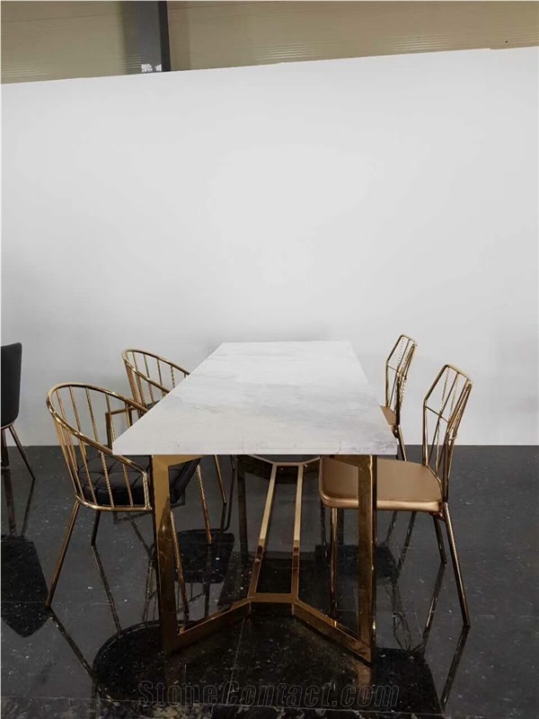 White Marble Tabletop Custom Made
