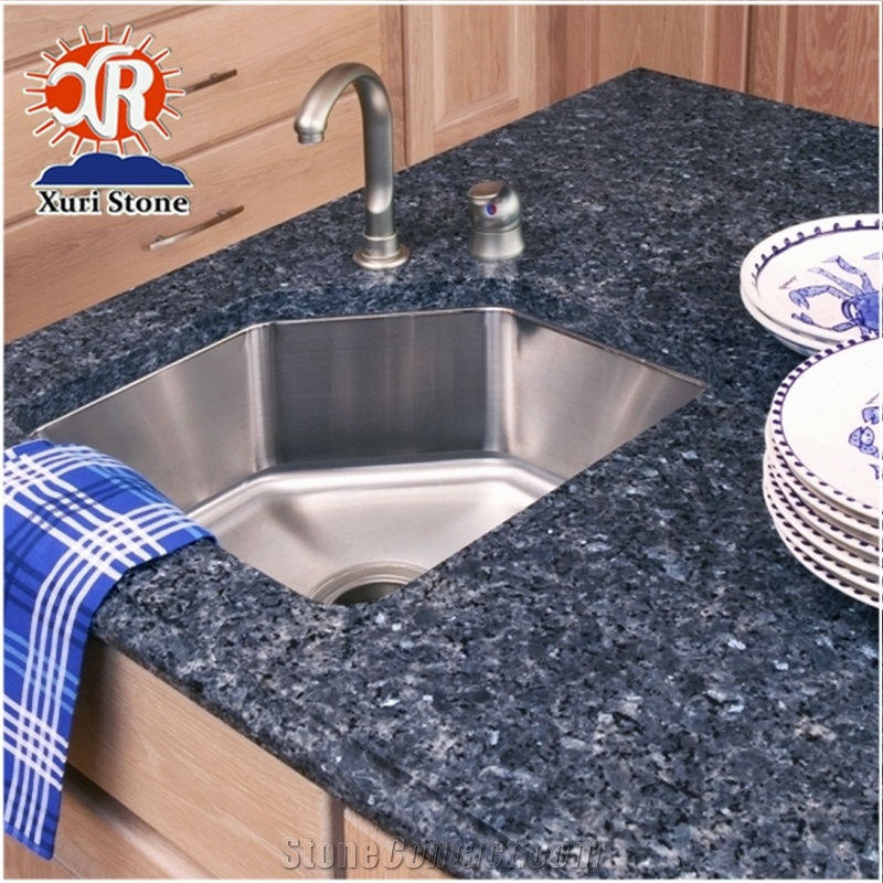Blue Pearl High Quality Stone Products Prefab Granite Countertops