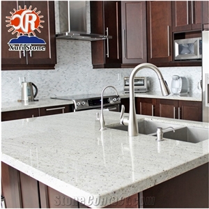 Nature Kashmir White Granite Kitchen Island Table Top Counter and Perimeter Countertops