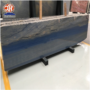 Polished Grand Skylight Blue Sky Quartzite Slab on Sale