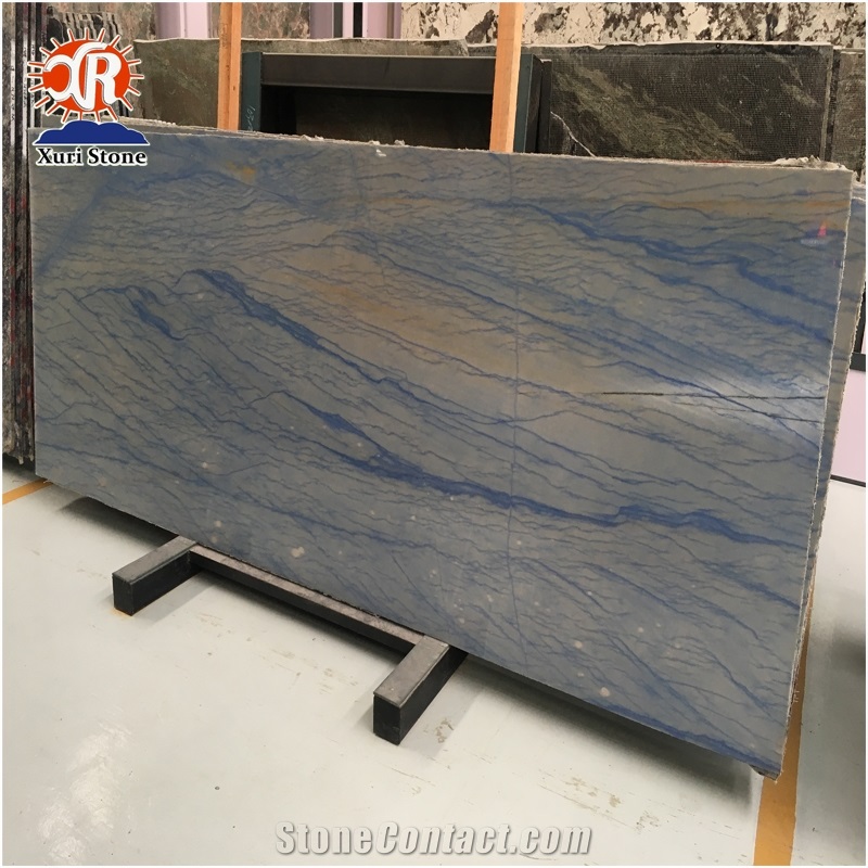 Polished Grand Skylight Blue Sky Quartzite Slab on Sale