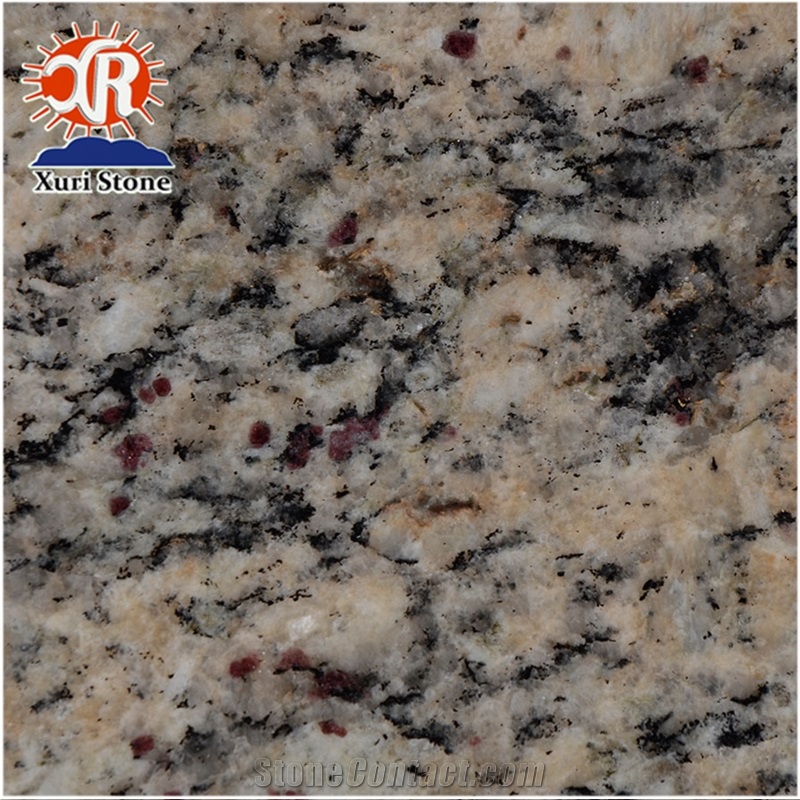 Santa Cecilia Light Gold Granite ,For Flooring, Countertops and Tiles