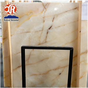 Wholesale High Quality Natural Iran White Onyx Tile