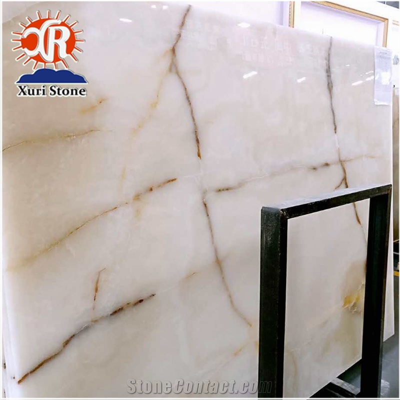 Wholesale High Quality Natural Iran White Onyx Tile