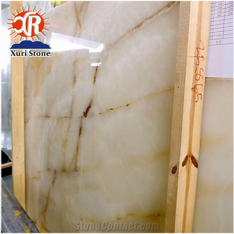 Wholesale High Quality Natural Iran White Onyx Tile