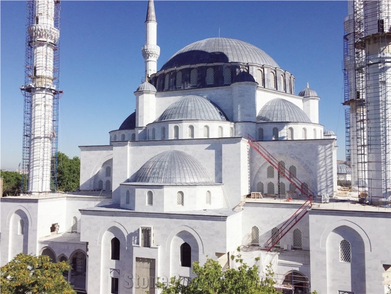 Pasha White Extra Marble Mosque Project