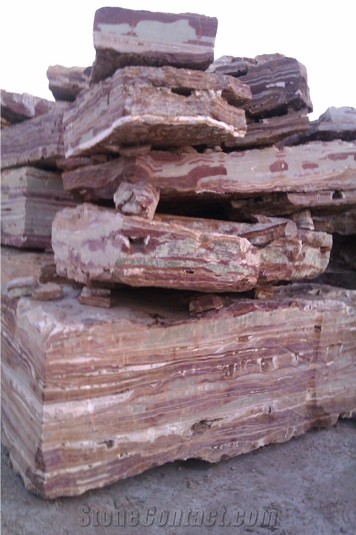 Multi Red Onyx Blocks