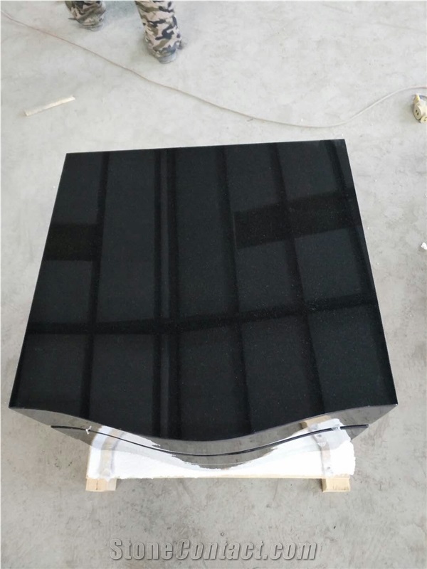 China Black Granite Tombstone, Absolute Black Granite, China Book Headstones