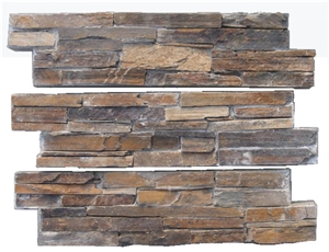 600 X 150mm Z Shape Natural Split Chipped Surface Quartzite Culture Stone