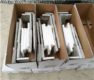 600 X 150mm Z Shape Natural Split Chipped Surface Quartzite Culture Stone