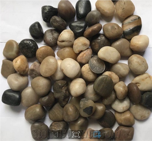 Mixed Colored Polishing River Stones